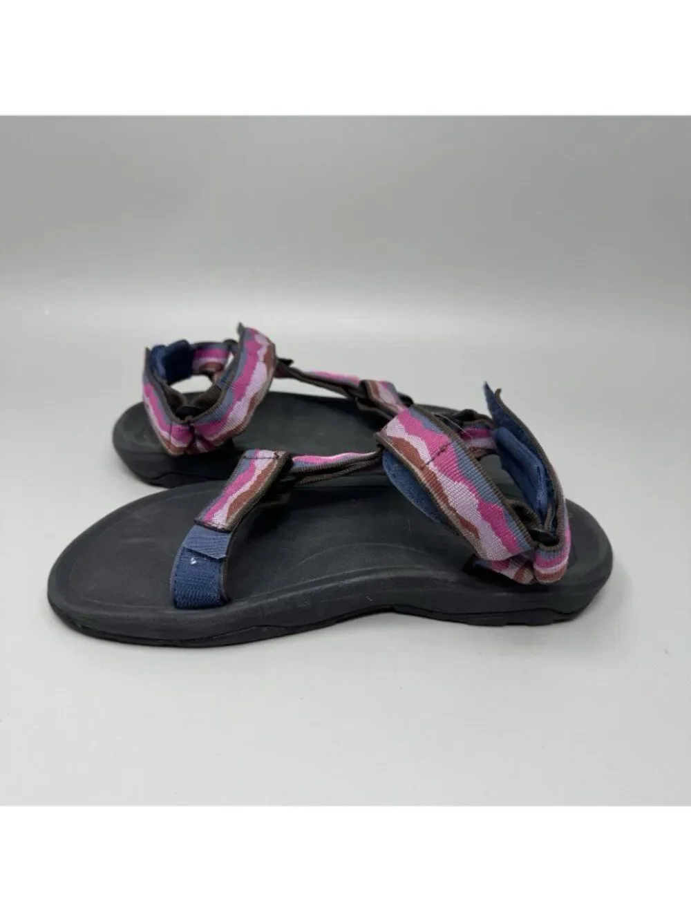 Teva Shoes Girls Size 4 Multi Color Sport Sandals Hook & Loop Hiking 1019390Y